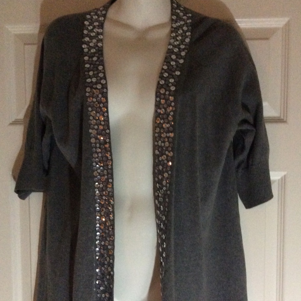 Apt 9 Sequin Cardigan Sweater Size Large